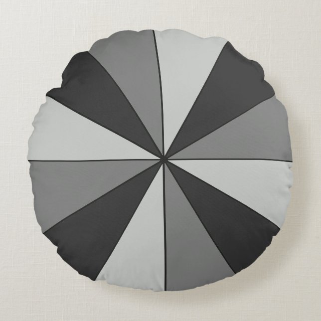 Coussins Ronds Roue couleur noir (Devant)