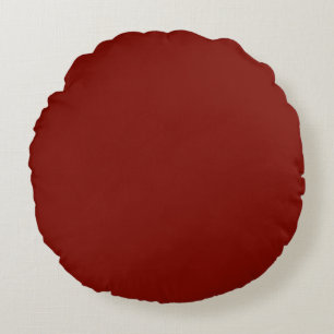 Coussins Ronds Rouge grange (couleur solide)