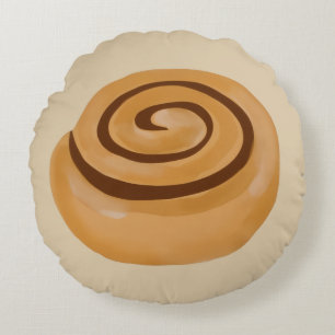 Coussins Ronds Rouleau de cannelle