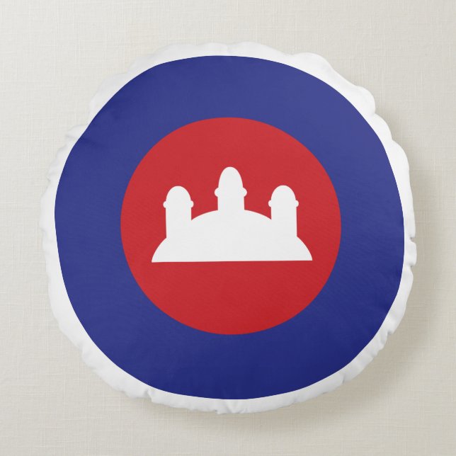 Coussins Ronds Roundel cambodgien (Devant)