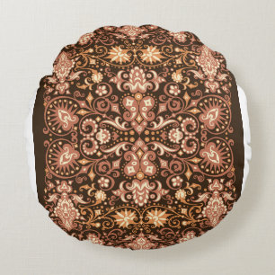 Coussins Ronds Royal rose Abstrait marbre de couleur motif de tex