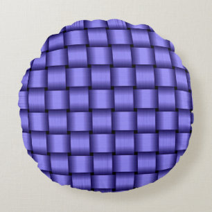 Coussins Ronds Ruban violet profond