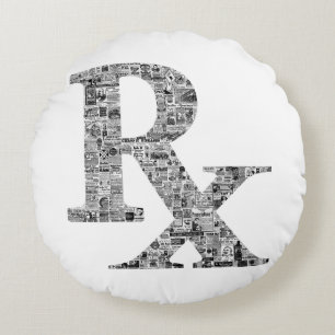 Coussins Ronds Rx Pharmacie Médicale Histoire vieilles annonces c