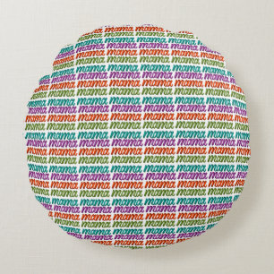 Coussins Ronds Sac cadeau coloré Mama
