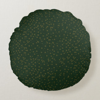 Coussins Ronds Sage Green Polka Dots Modern Pattern
