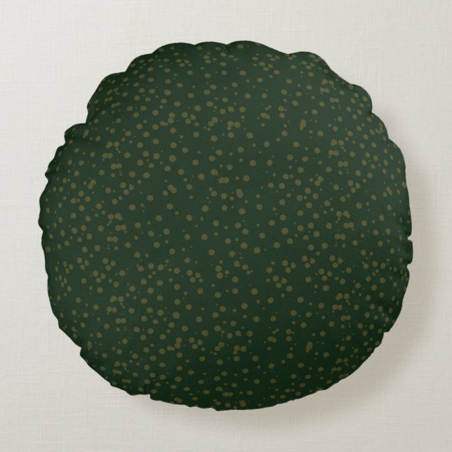 Coussins Ronds Sage Green Polka Dots Modern Pattern (Devant)