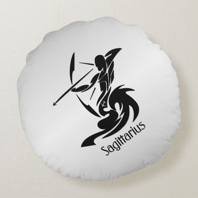 Coussins Ronds Sagittaire zodiaque (Dos)