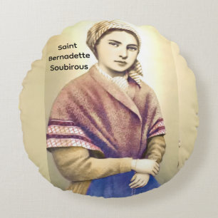 Coussins Ronds Sainte Bernadette Soubirous