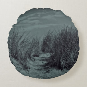 Coussins Ronds Sanddünen à Schwarz-Weiß