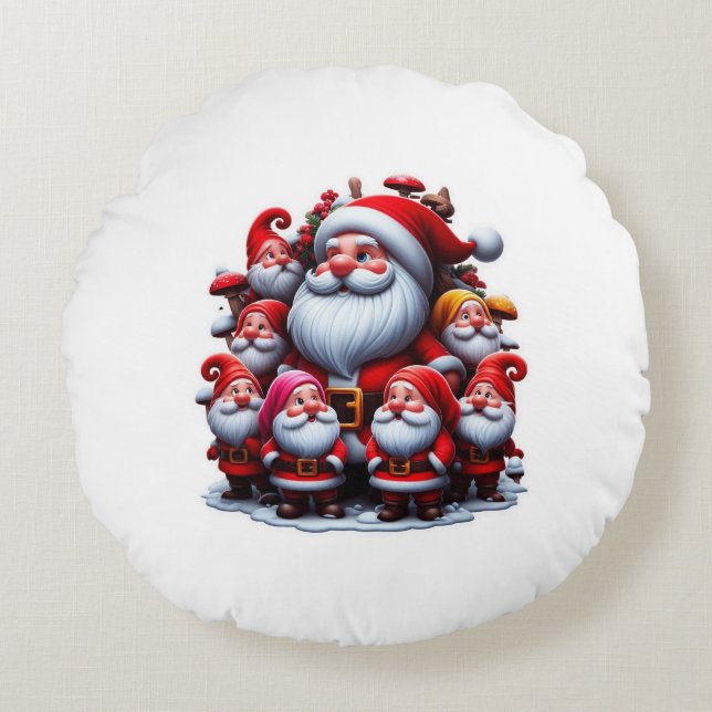 Coussins Ronds Santa Claus (Devant)