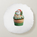 Coussins Ronds santa claus cupcakes cushion<br><div class="desc">santa claus cupcakes cushion</div>