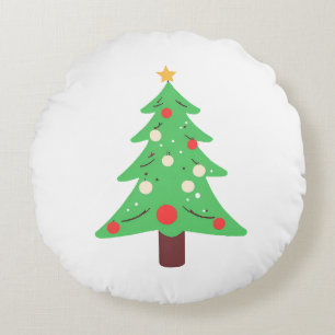 Coussins Ronds Sapin de Noël