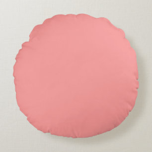 Coussins Ronds Saumon rose Pastel
