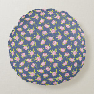 Coussins Ronds Saveurs en fleurs. Tabliers tout-imprimé