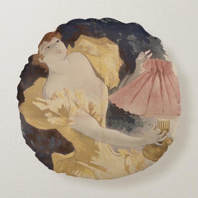 Coussins Ronds Saxoleine, 1890's de la France (Devant)