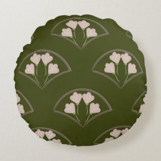 Coussins Ronds "Scallop Garden"