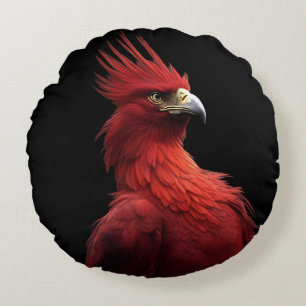 Coussins Ronds Scarlet Phoenix Est Fière