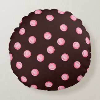 Coussins Ronds seamless pattern with watercolor pink circles. Boh