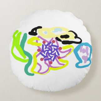 Coussins Ronds Seashell and starfish