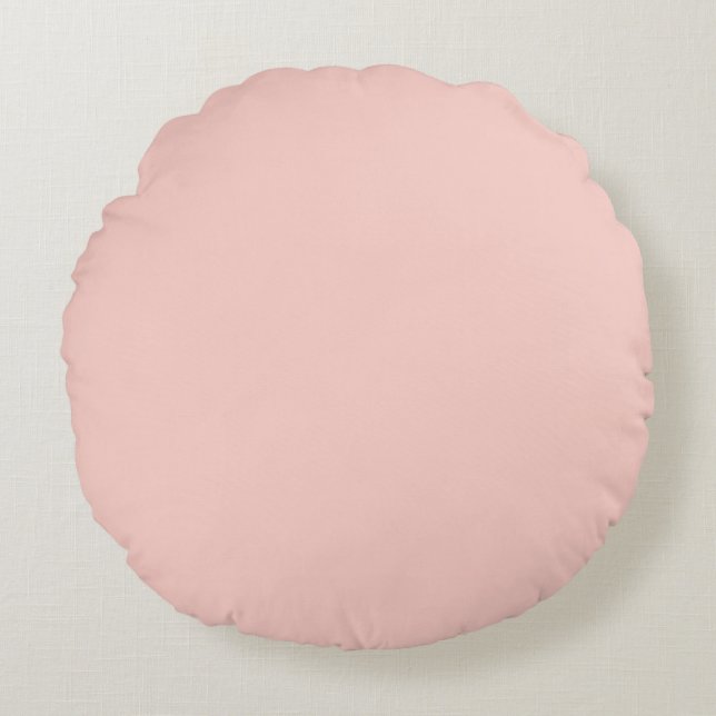 Coussins Ronds Sel Gemme Rose Uni (Devant)