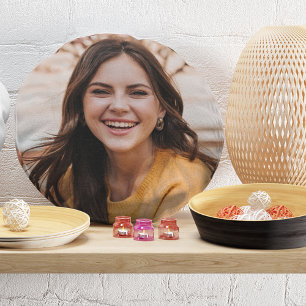 Coussins Ronds Selfie Photo Ton Visage Télécharger Fun Party