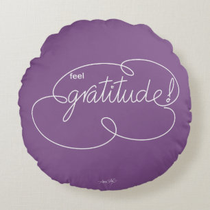 Coussins Ronds sentir GRATITUDE - Bold CloudS - W
