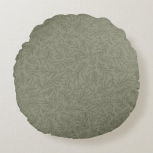 Coussins Ronds Serene Sage Green Forêt profonde calme ton sur t
