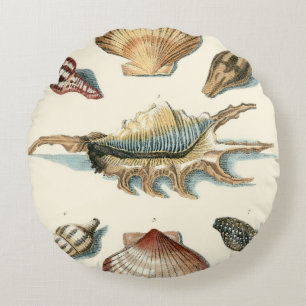 Coussins Ronds Shell de fantaisie échouent