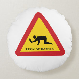 COUSSINS RONDS SIGNE DE TRAFIC DES PERSONNES BLANCHISES