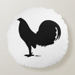 Coussins Ronds Silhouette du coq Gamecock