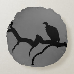 Coussins Ronds Silhouette vautour