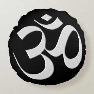 Coussins Ronds Silver Om