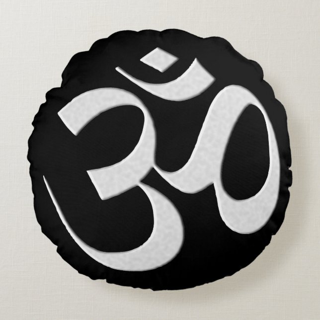 Coussins Ronds Silver Om (Devant)