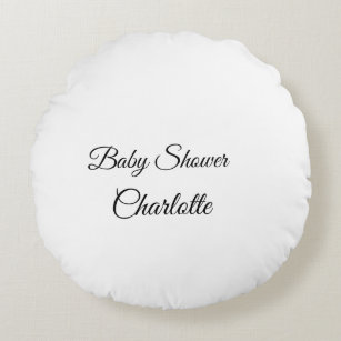Coussins Ronds SIMPLE MINIMAL.CUTIE ADD NAME BABY baby shower Thr