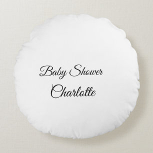 Coussins Ronds SIMPLE MINIMAL.CUTIE AJOUTEZ NOM BÉBÉ Baby shower 