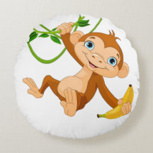 Singe mignon avec banane