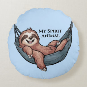 Coussins Ronds Sloth Relaxing