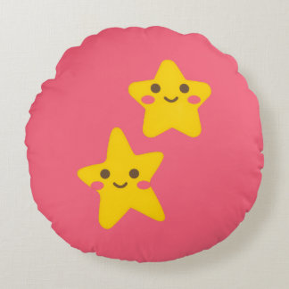Coussins Ronds Smiling Stars Round Pillow