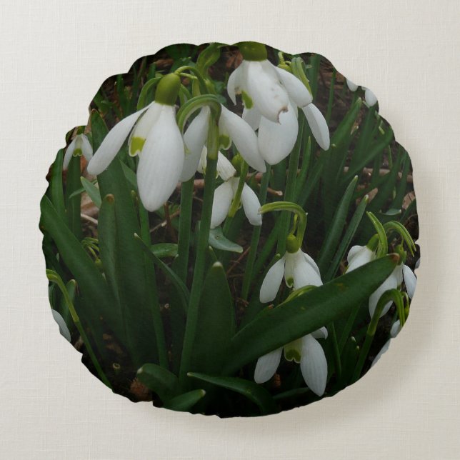 Coussins Ronds Snowdrops I (Devant)