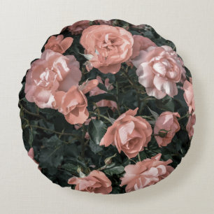 Coussins Ronds Soft Pastel Rose Garden