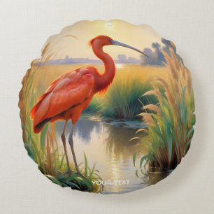 Coussins Ronds Soirée Imaginaire Ibis Scarlet