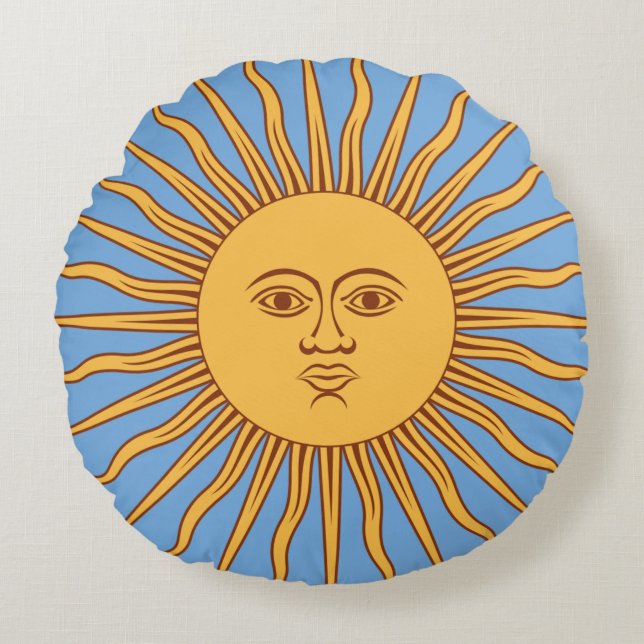 Coussins Ronds Sol de Mayo (Devant)