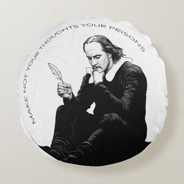 Coussins Ronds Solace contemplative : Méditation Simple, Élégante (Devant)