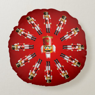 Coussins Ronds Soldats du Jouet de Nutcracker de Noël