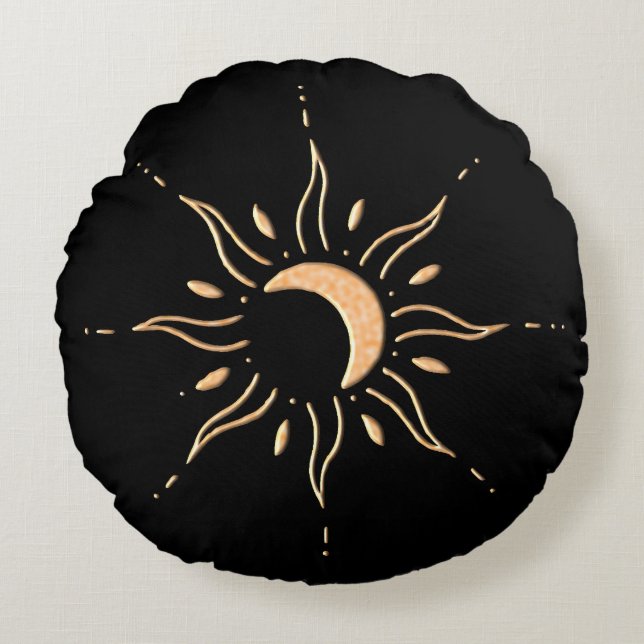 Coussins Ronds Soleil d'or  (Devant)