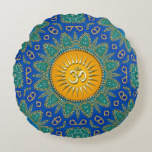 Soleil levant Royal Blue sarcelle OM Méditation