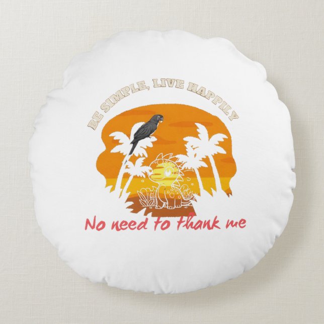 Coussins Ronds Sommeil et repos (Devant)