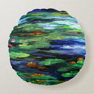 Coussins Ronds Somnolence 2010 de nénuphar