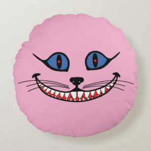 Coussins Ronds Sourire du Chat de Cheshire ROSE