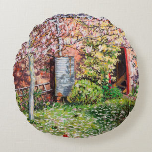 Coussins Ronds Sous la magnolia